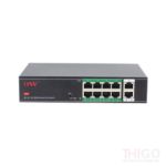 ONV H1108PSD 8 Port Unmanaged PoE+ with 2 Port Uplink Switch